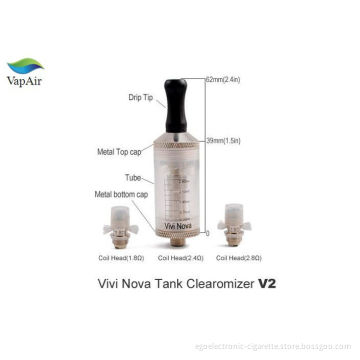 Ego Electronic Cigarette Vivi Nova Tank Clearomizer 2.0ohm - 2.8ohm